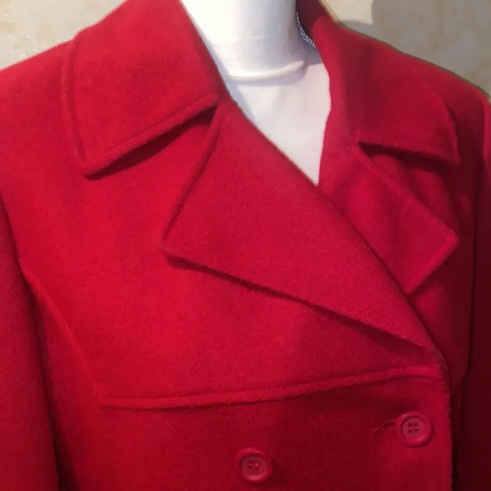 Express Wool Ruby Pea Coat! - Picture 3 of 16